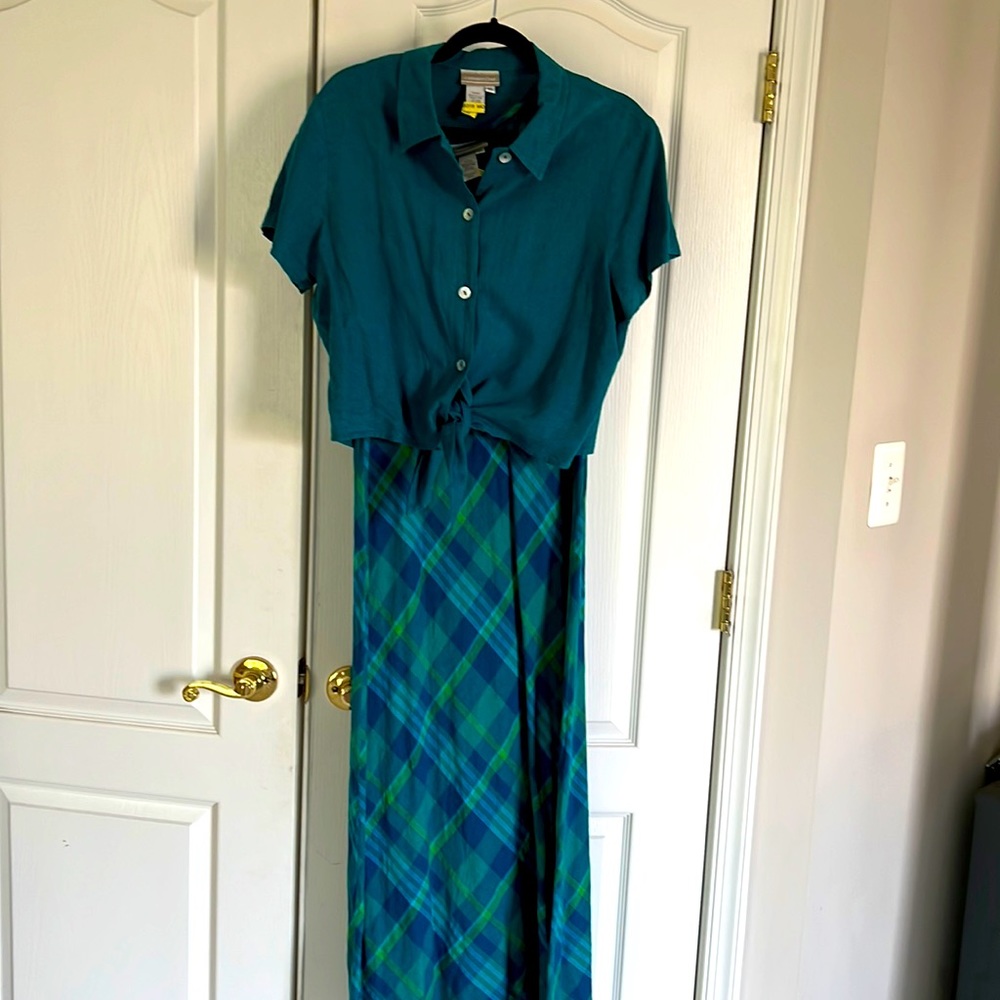 Linen 2 piece Summer dress